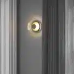 Applique décorative en verre moderne pour salon et chambre - Doré ambré (Ambiance)