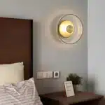 Applique décorative en verre moderne pour salon et chambre - Doré ambré (Principal)