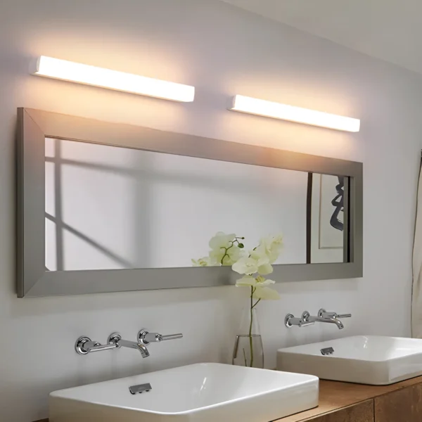 Applique murale LED rectangulaire blanche