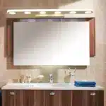 Applique murale LED blanche pour salle de bain contemporaine