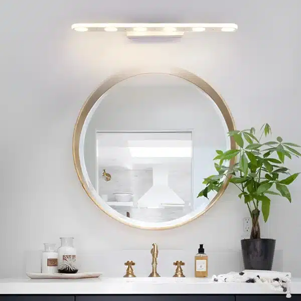 Applique murale LED blanche moderne pour salle de bain