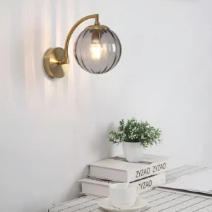 Applique Murale LED en Verre Gris - Image Principale