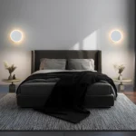 Applique murale LED duo blanc effet éclipse
