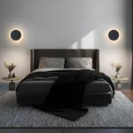 Applique murale LED duo noir effet éclipse