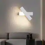Applique murale LED pivotante blanche