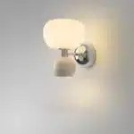 Applique murale LED en forme de citrouille blanche pour chambre