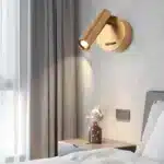Applique murale LED encastrable dorée élégante pour chambre