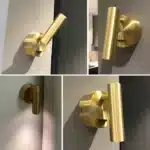 Applique murale LED encastrable dorée pour chambre