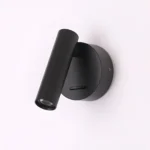 Applique murale LED encastrable noire design pour chambre