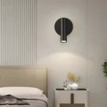 Appliques murales LED tubes noires en configuration