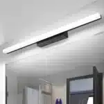 Applique LED moderne pour salle de bain noire