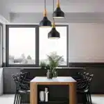 Suspension LED design nordique moderne noire