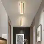 Plafonnier LED moderne en noir avec deux unités