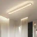 Plafonnier LED au design moderne noir