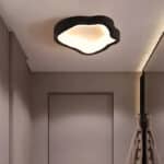 Plafonnier LED nordique en forme de nuage noir pour salon