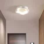 Plafonnier LED nordique blanc en forme de nuage pour salon