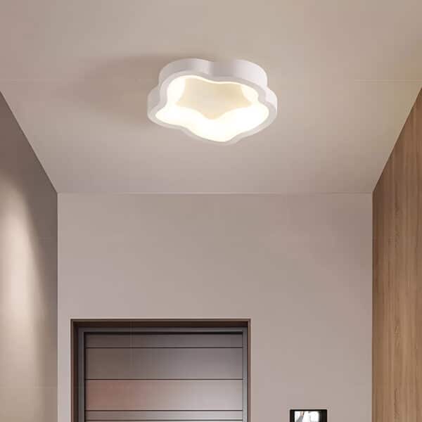 Plafonnier LED nordique blanc en forme de nuage pour salon