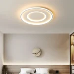 Plafonnier LED circulaire avec double halo - Blanc