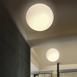 Plafonnier LED en forme de bulle de lumière, vue principale